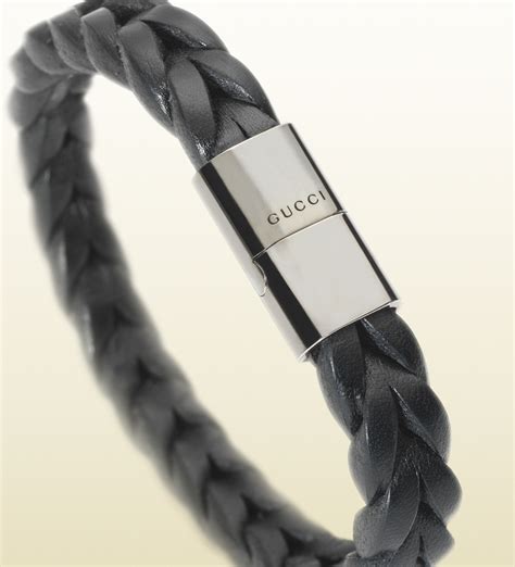 gucci bracelet en cuire homme|Gucci .